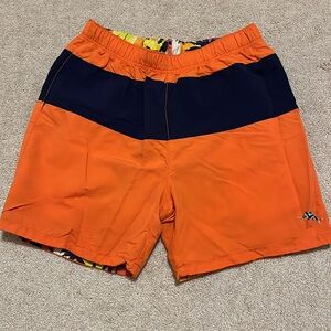 Tommy Bahama reversible swim trunk.